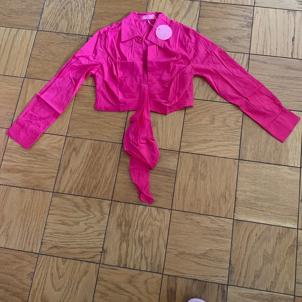 Lilly’s Closet Crop Top - Magenta
